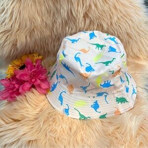 Dinosaur Bucket Sub Beach Hat Peach Blue Green Yellow Orange Multi NEW!